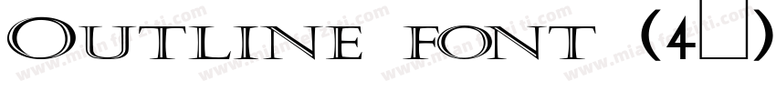 Outline font (4类)字体转换